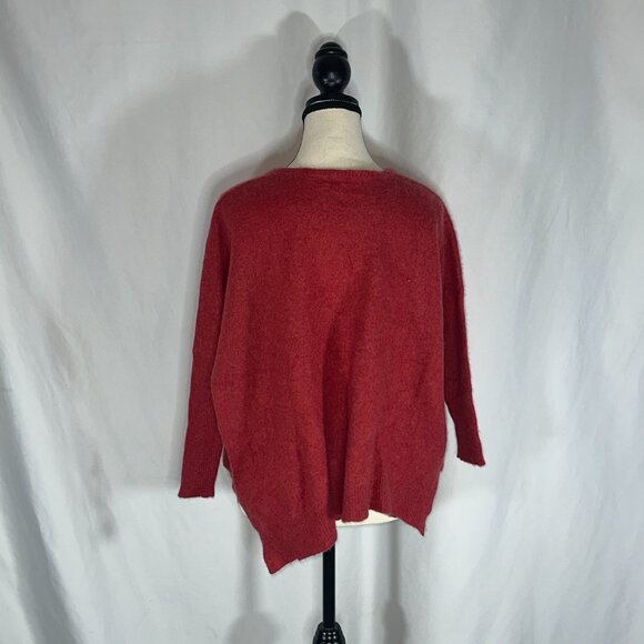 Subtle Luxury - Cashmere Sweater Womens Size XS/S Red Cropped - Picture 3 of 9
